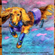 Illustration for article titled Artist draws superpowered canines on her sons lunch napkins